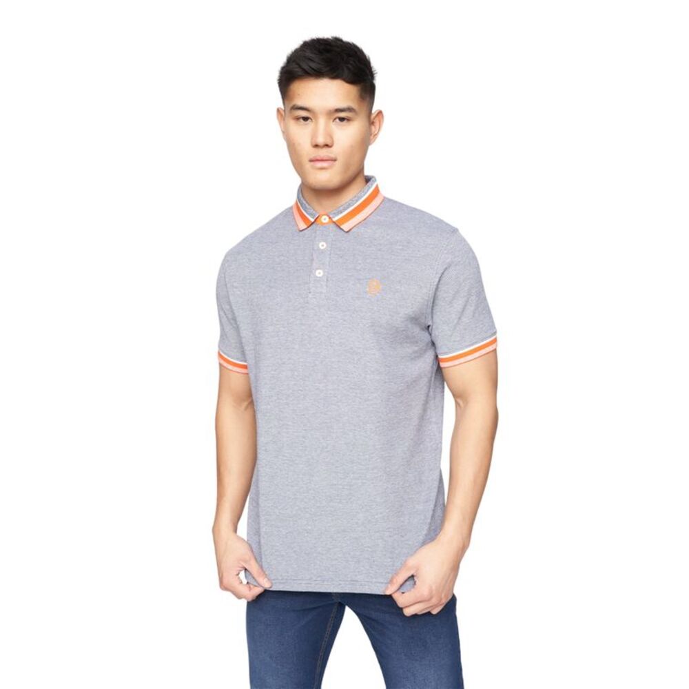 Crosshatch Mens Cratmoore Polo Shirt / Dark Grey Marl